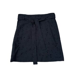 Ann Taylor Black Eyelet Skirt